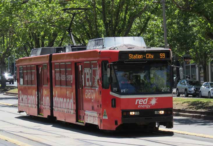 Yarra Trams Class B 2112 Red Energy